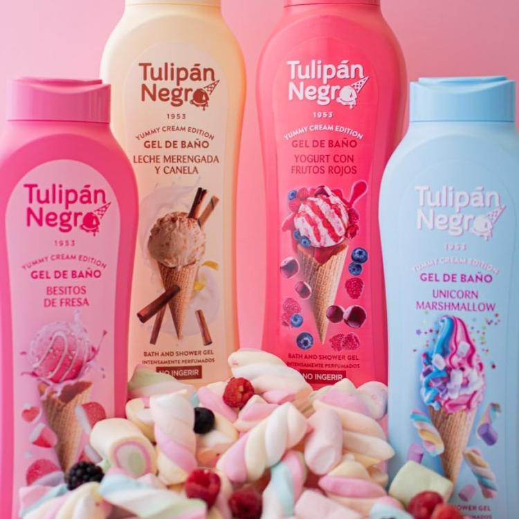 Tulipan Negro Shower Gel Bagno Doccia (Meringa E Cannella) Bagnoschiuma 650Ml