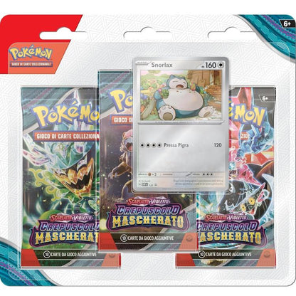 Pokemon Erweiterung 3 Booster Maskeraden-Zwielicht Karmesin & Purpur De "Snorlax"