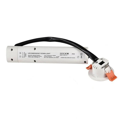Faretto Di Emergenza Da Incasso 3W Led Cob Lampada Anti Blackout Mini Spot 6500K