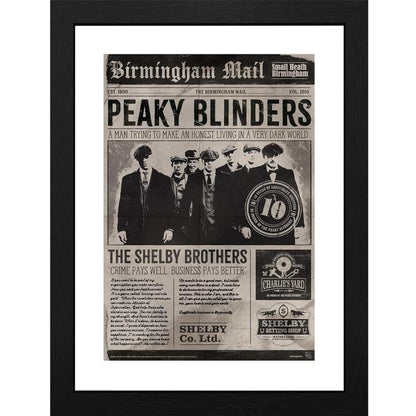 ABYSTYLE: PEAKY BLINDERS (10. JAHRESTAG) GERAHMTES POSTER DRUCK UND RAHMEN 30x40
