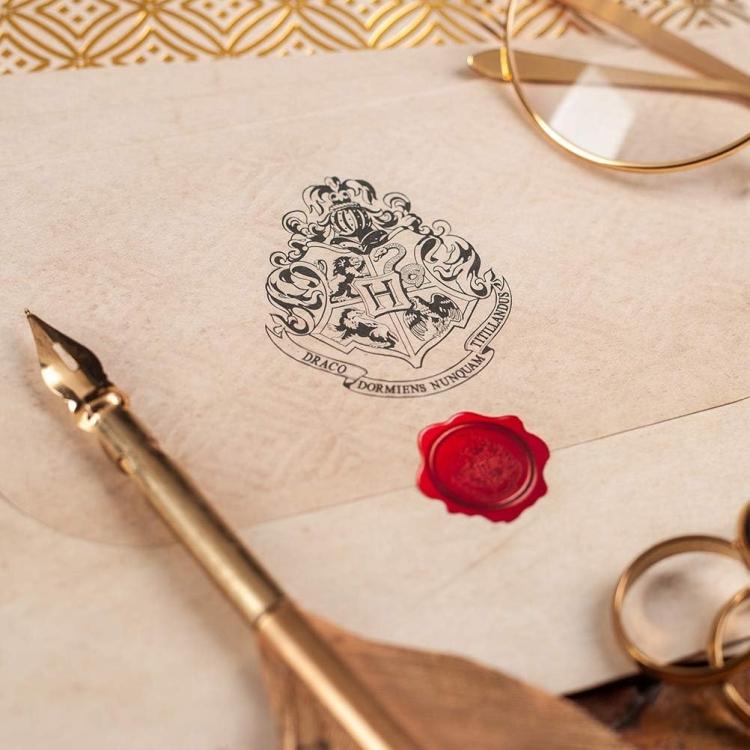 Paladone Harry Potter Hogwarts Schreibset Stempel & Briefe V2 Briefpapier