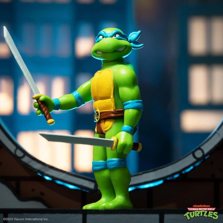 Reaction Super7 Turtles "Leonardo" Actionfigur Turtle Tmnt Sammlung