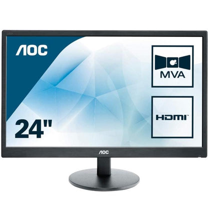 Aoc Monitor Gaming 24" Full Hd Led 6ohz 5ms Mva Altoparlanti Hdmi Vga M2470swh