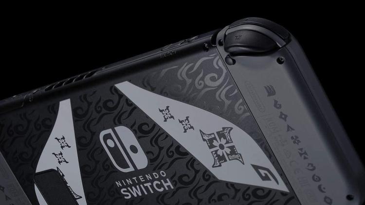 Nintendo Switch Handheld-Konsole 1.1 + Monster Hunter Rise (Special Edition)