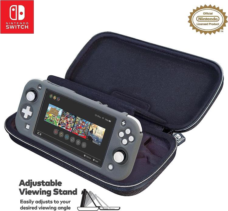 Nintendo Switch Deluxe Reisetasche Hülle Metallic Silber Kompatibel mit Oled/Lite