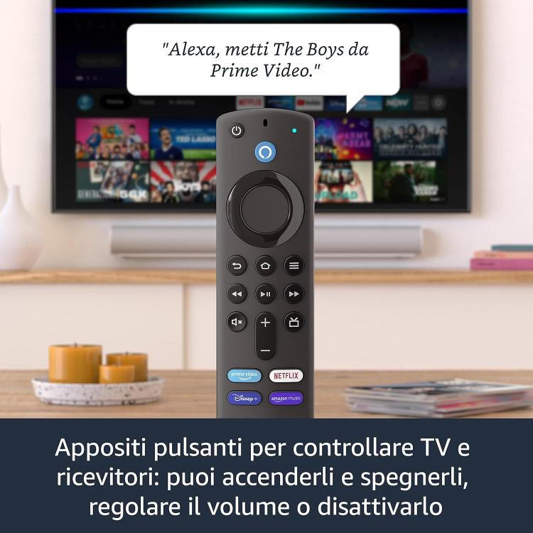 Amazon Fire Tv Stick Full Hd (Wi-Fi 5) Telecomando Vocale Alexa Android Dolby Vision