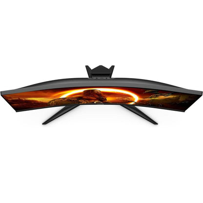 Aoc Monitor 27" Curvo Gaming Full Hd Fhd Wifi 165hz Va C27g2e Nero Red/Black