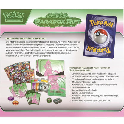 Pokemon Top-Trainer-Box Paradoxrift (Eisenkrieger) Karten - Eng
