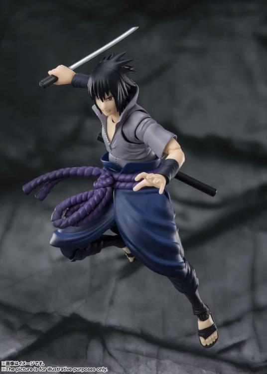 BANDAI SH FIGUARTS : NARUTO SHIPPUDEN (SASUKE UCHIHA) HATRED FIGUR ANIME 15CM