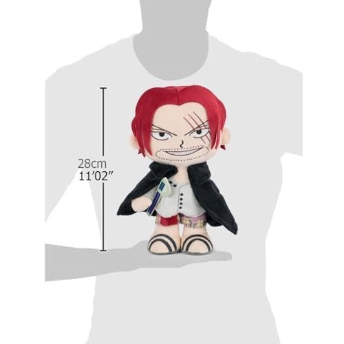 PLÜSCHTIER STOFFTIER - ONE PIECE (SHANKS) OFFIZIELLES SUPER WEICHES PLÜSCHTIER 28cm OP