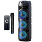 Rechargeable Portable Trolley Speaker with Bluetooth, Radio, USB + Microphone
