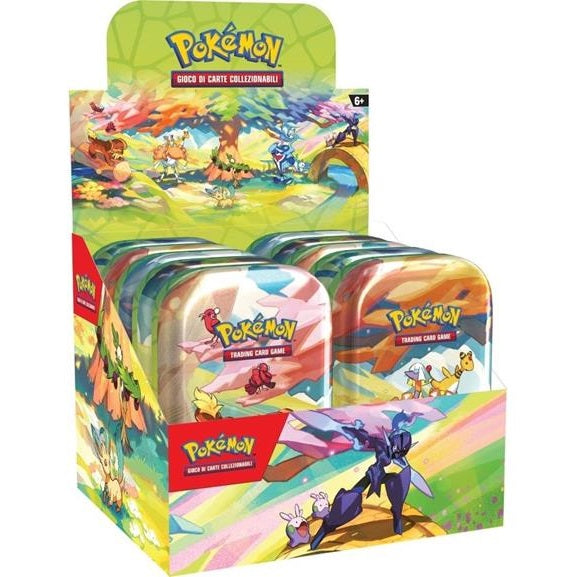 Pokemon Mini Tin: Paldea Schimmernd Sammlung Gcc Tcg (Dachsbun-Oricorio) Ita