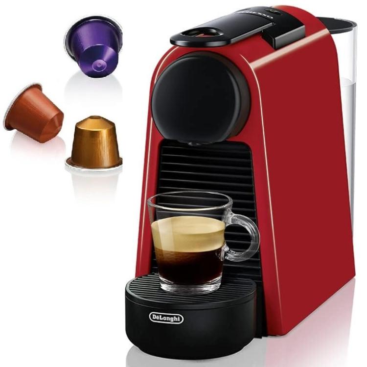 De'Longhi Nespresso Essenza Mini En85.B Macchina Da Caffè 0.6l Red + 14 Capsule