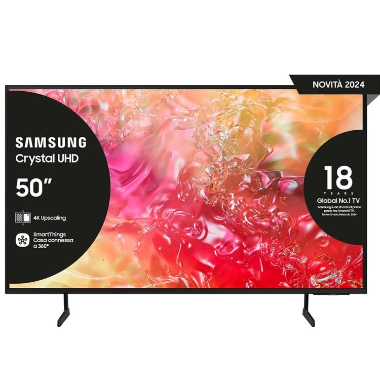 Samsung Smart TV 50" LED UE50DU7172 Crystal-UHD 4K HDR Bluetooth Wi-Fi DVB-T2-S2