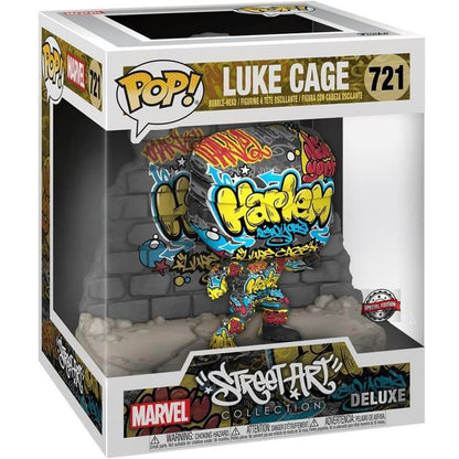 Funko Pop Marvel: Street Art Luke Cage (721) Figur 15cm Deluxe Sonderedition