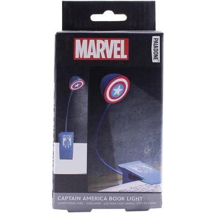 Paladone Marvel Lese-Klemmlampe (Captain America) Offizieller Schild