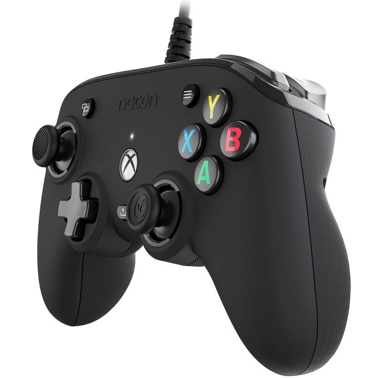 Nacon Pro Compact Controller Xbox Serie X|S One PC Programmierbar Sound Schwarz Blk