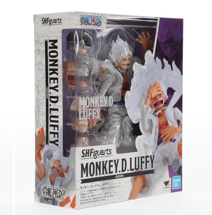 BANDAI SH FIGUARTS ONE PIECE: MONKEY D.LUFFY (GEAR 5) TAMASHI ACTIONFIGUR 15CM