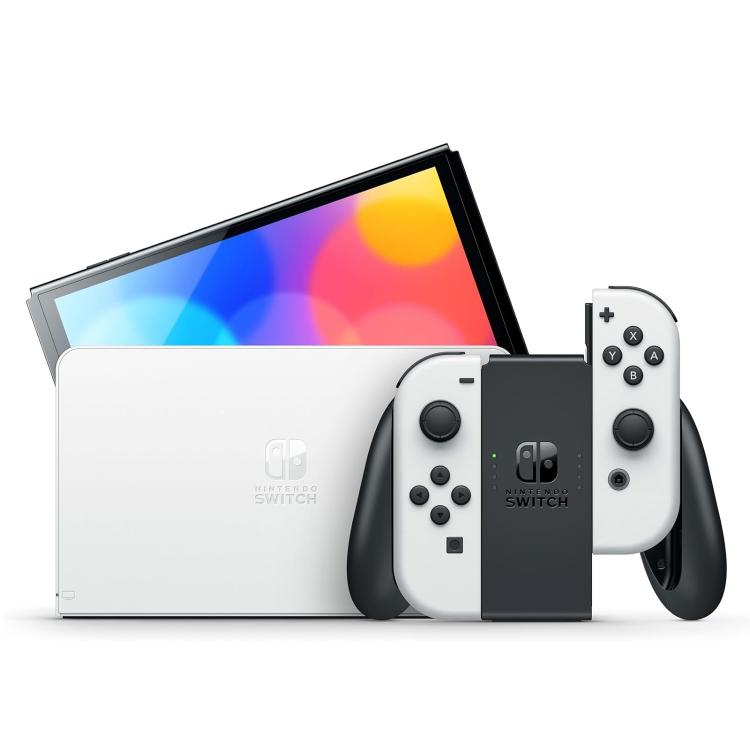Nintendo Switch Oled White Konsole + Super Mario Wonder + 12 Monate Abo