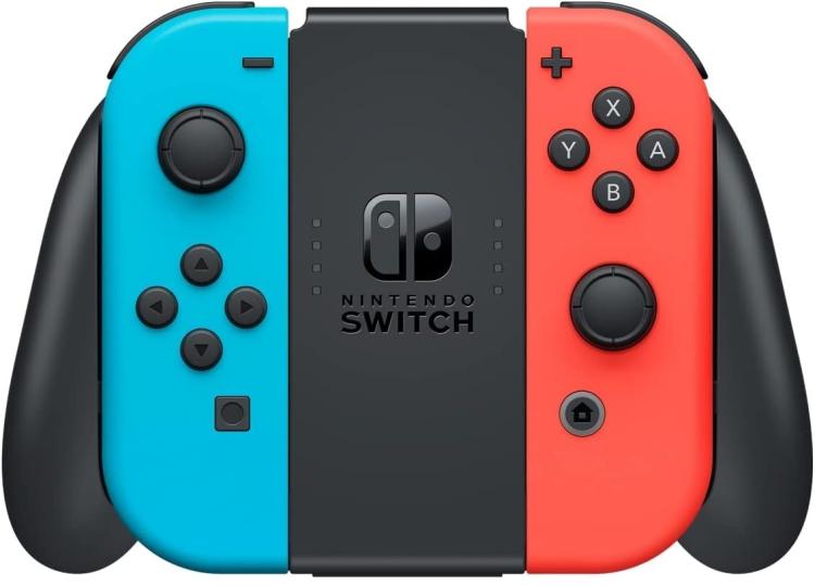 Nintendo Switch OLED Neon-Konsole Rot/Blau Edition Neu Italien 2 Jahre Garantie
