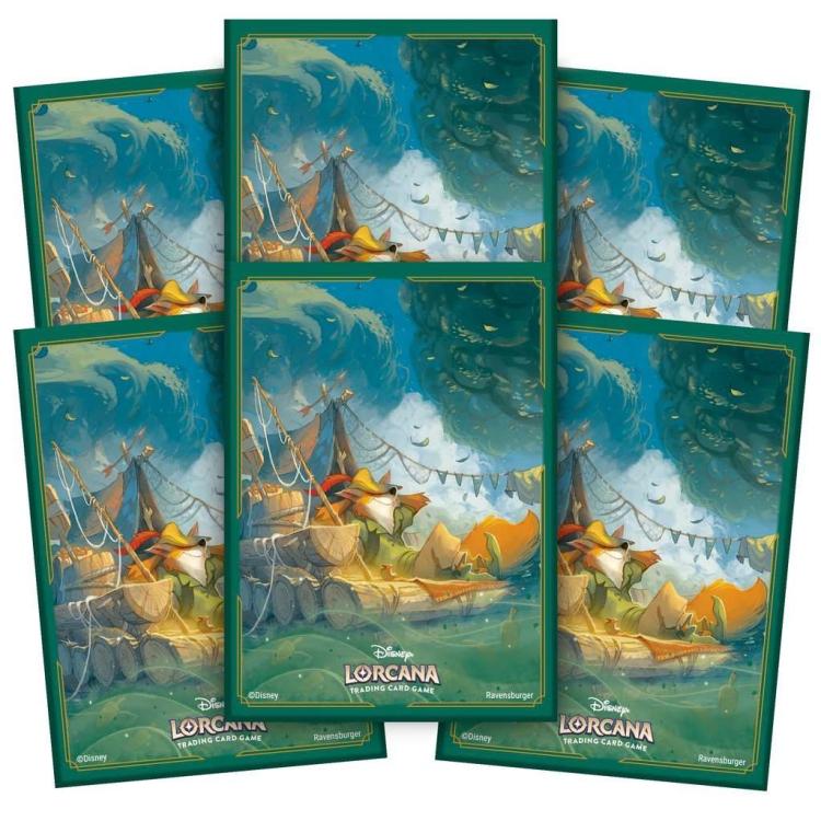 Disney Lorcana Die Tintenlande Deck Box Karten Set 3 Robin Hood Deckbox TCG