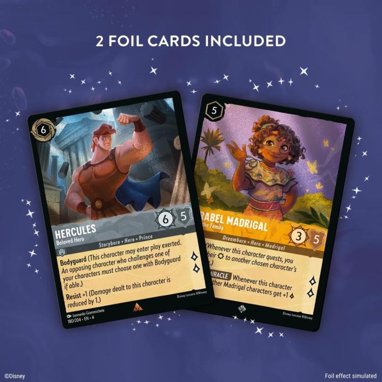 Disney Lorcana "Ursula'S Return" Starter Deck Saphir/Stahl Karten Kartenspiel TCG Eng