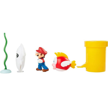 Jakks Pacific Nintendo: Super Mario „Unterwasser-Diorama-Set“ Spielfiguren 3+