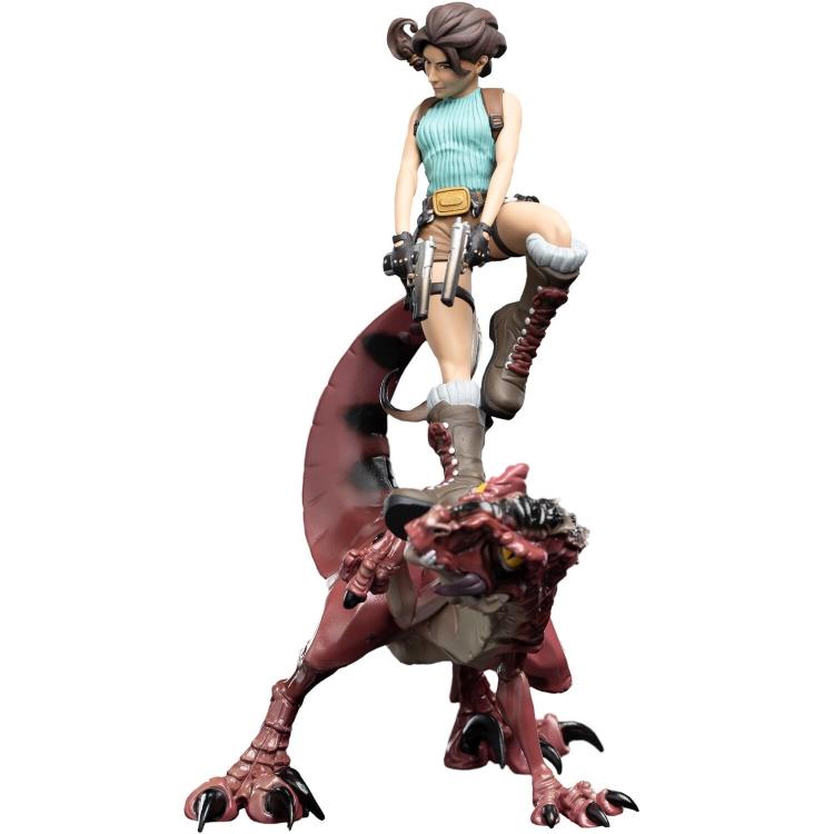 Weta Workshop Tomb Raider "Lara Croft Vs Raptor" #2 Epics Statua Figure 24Cm