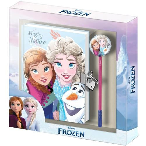 Disney: Tagebuch und Kugelschreiber Frozen (Anna, Elsa, Olaf) Geschenkset Schule