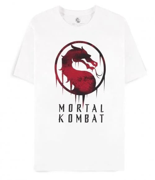 DIFUZED - T-SHIRT: MORTAL KOMBAT (L) SHIRT LOGO VIDEOGAMES VIDEOSPIEL PS4 PS5