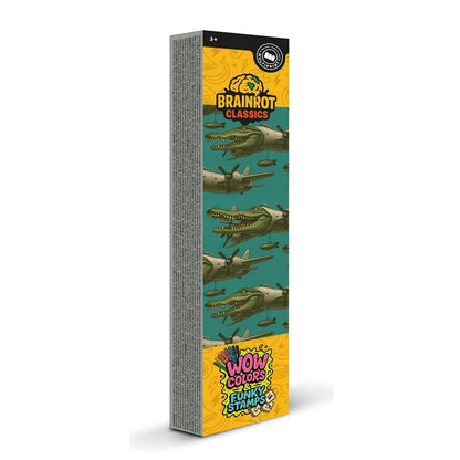 BRAINROT Classics - Farben & Funky Stempel Filzstifte (Bombardilo Cocodrilo) 3+ Giotto Fila Made in Italy Geschenkset Kinder Weihnachten Ostern