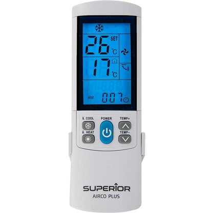 Superior Universal-Fernbedienung für Klimaanlagen Airco Plus beleuchtetes Display