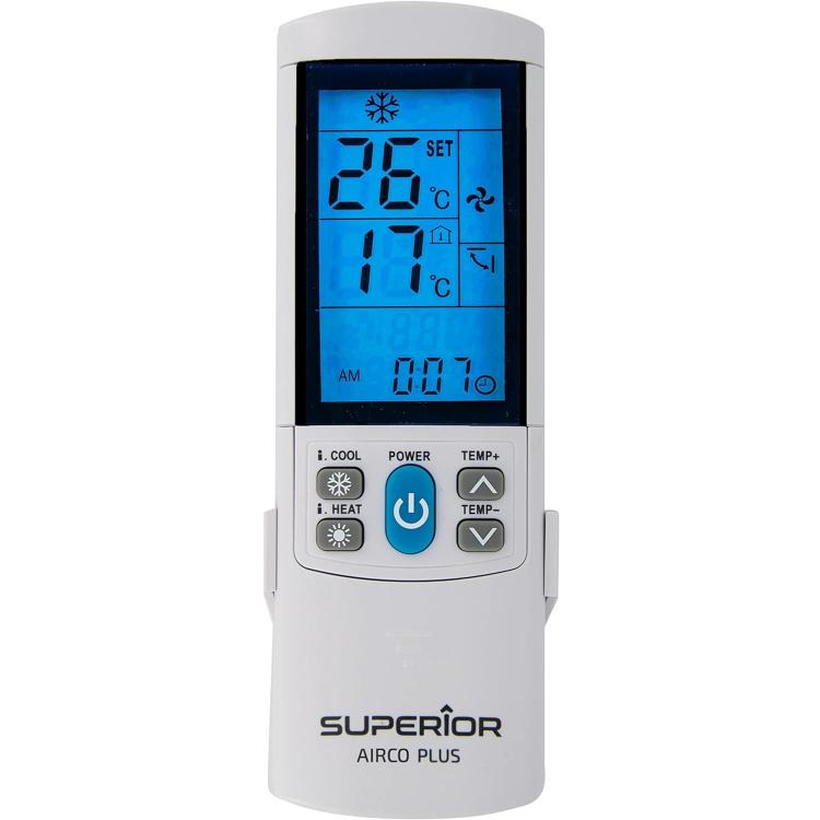 Superior Universal-Fernbedienung für Klimaanlagen Airco Plus beleuchtetes Display