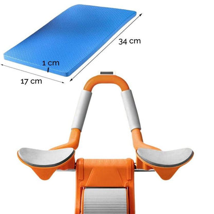 AB ROLLER RULLO ATTREZZO ADDOMINALE RUOTA A RIMBALZO AUTOMATICO SUPPORTO GOMITO