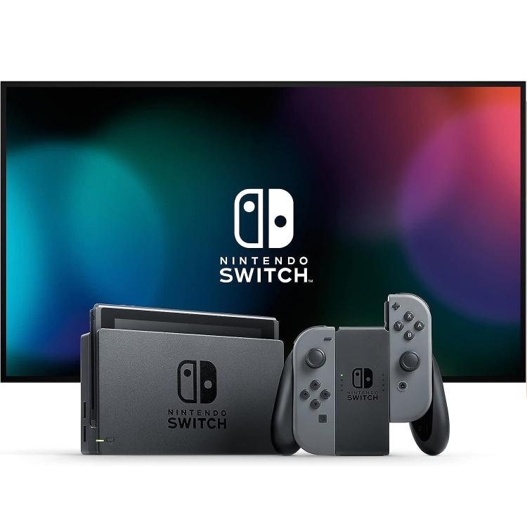 Nintendo Switch Handheld- und TV-Konsole 1.1 Total Schwarz Grau (Italienische Garantie)