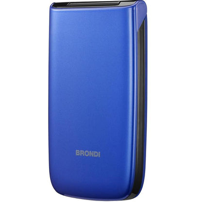 Brondi Magnum 4 GSM-Klapphandy Maxi-Display Dual-SIM Kamera 1,3 MP Blau