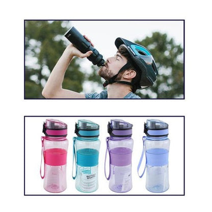 BORRACCIA PLASTICA 550ML CANNUCCIA/BECCUCCIO PER BAMBINI SCUOLA SPORT PALESTRA