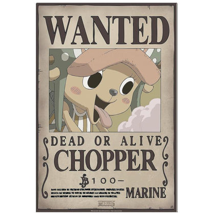 ABYSTYLE (ONE PIECE) POSTER: WANTED CHOPPER (52X35) ANIME MANGA LIMITIERTE AUFLAGE