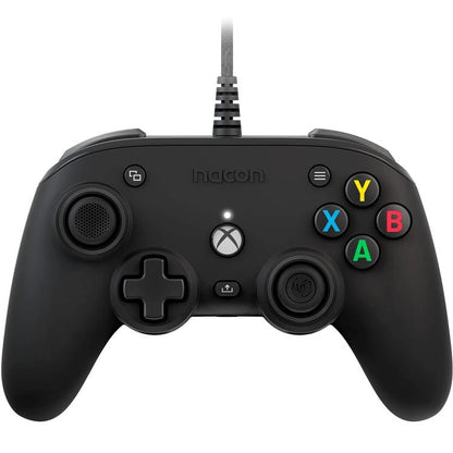 Nacon Pro Compact Controller Xbox Serie X|S One PC Programmierbar Sound Schwarz Blk
