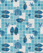Multi-purpose Non-slip Aquamat Carpet Sea Pattern – H65 cm x 15 m