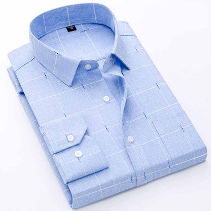 Camicia Casual da Uomo a Maniche Lunghe in Cotone – Comfort e Stile per Ogni Occasione