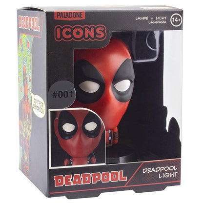 Paladone Icons 3D Tischlampe Marvel 007 Deadpool Light Nachtlicht 11cm