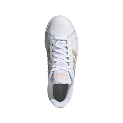 Adidas scarpa sneakers da donna Grand Court GV7148 bianco-fard