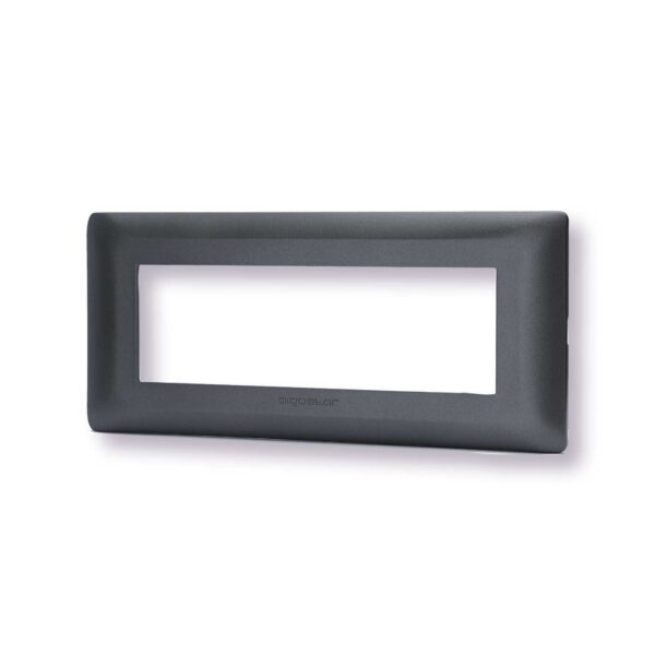 Placca per 6 moduli della linea Matix - Design Moderno e Funzionale