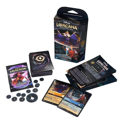 Disney Lorcana „Das Zeitalter der Flutgestalt“ Starter Deck Bernstein/Saphir TCG-Karte Eng