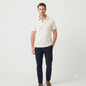 Censured polo manica corta in cotone da uomo TM6402TJSSG 595 skull grey