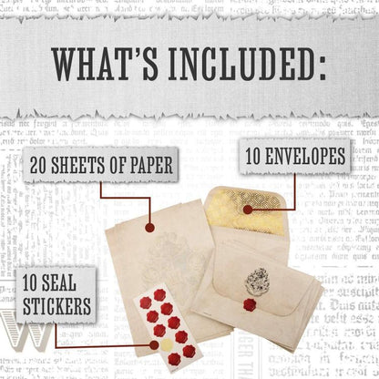 Paladone Harry Potter Hogwarts Schreibset Stempel & Briefe V2 Briefpapier