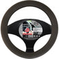 Non-slip Silicone Car Steering Wheel Cover Black Universal 35-41cm