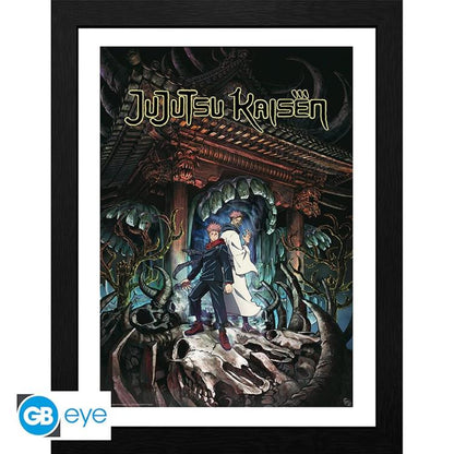 ABYSTYLE - JUJUTSU KAISEN (ITADORI & SUKUNA) GERAHMTES POSTER BILD MIT RAHMEN