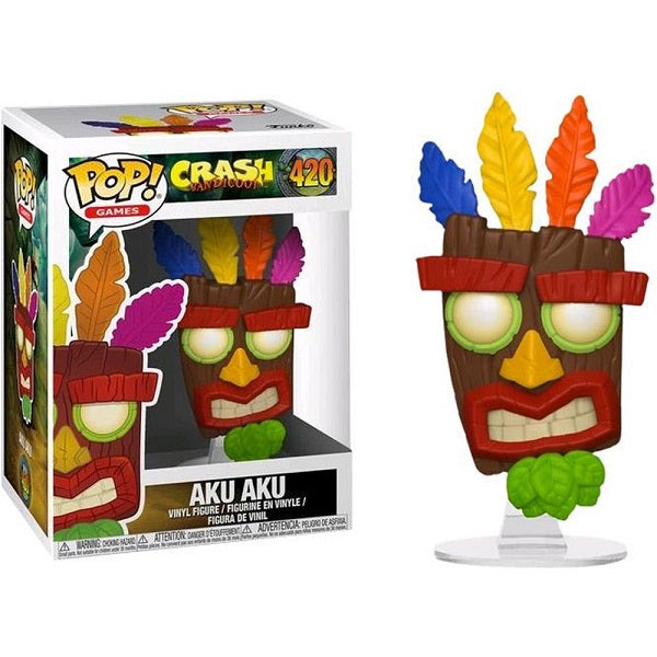 Funko Pop Games Crash Bandicoot 420 Aku Aku Vinyl-Figur PlayStation Sony PS4